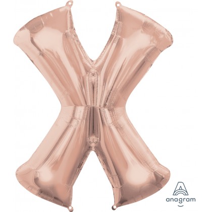 P50 35" (Rose Gold) Letter X SuperShape™